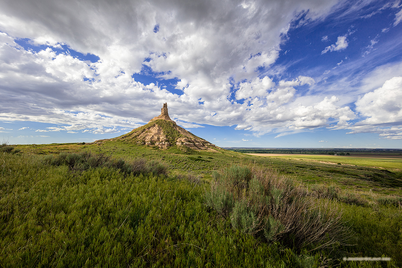 Chimney Rock on a Beautiful Spring Afternoon