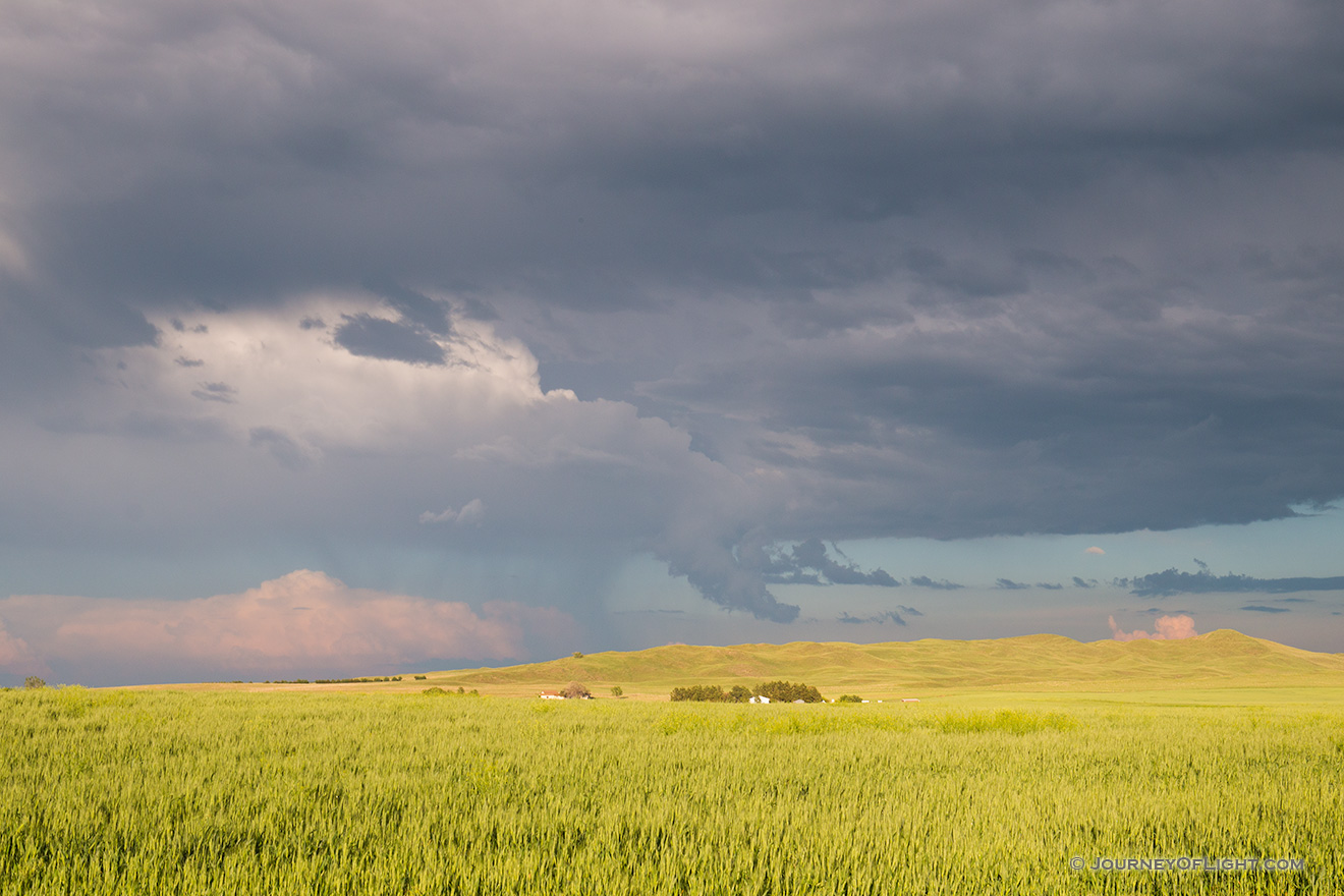 A Storm Brews Above A Wheatfield In The Sandhills Nebraska Photograph Scenic Landscape